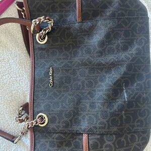 Calvin Klein purse, good condition but a few scuffs